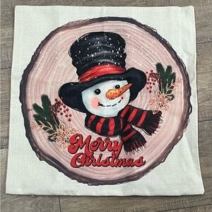 Clearance ~Festive Holiday Pillow Cover - Red and White 🎄🆕🎄